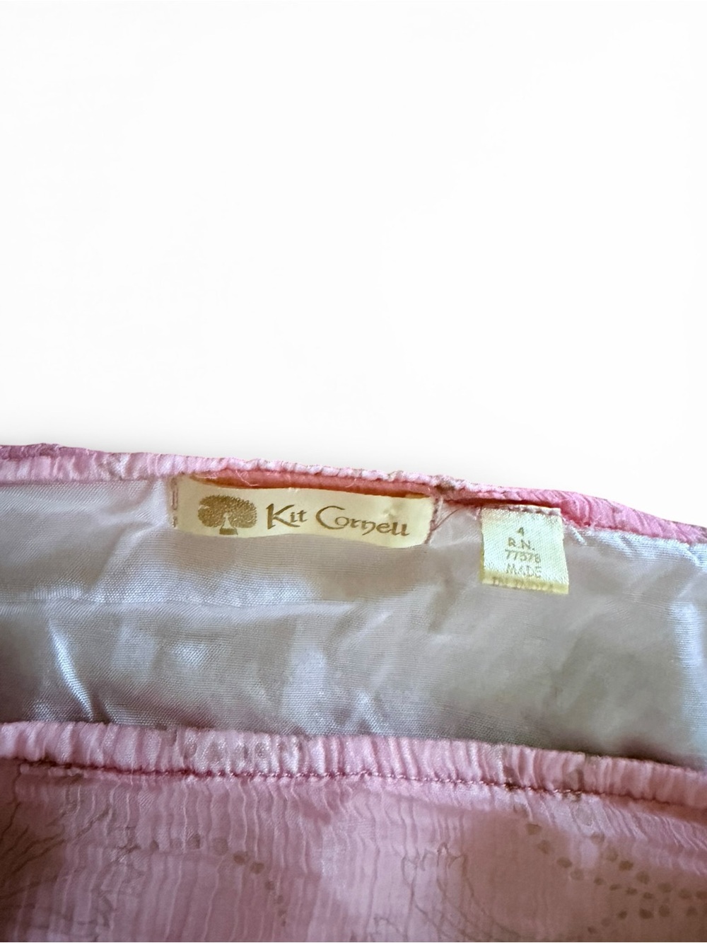 Vintage- Kit Cornell Rayon Off-the-Shoulder Blouse - Size 4 - Picture 4 of 8